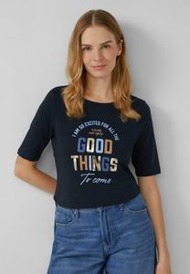 Футболка s.Oliver MIT ARTWORK, Navy/Dark Blue