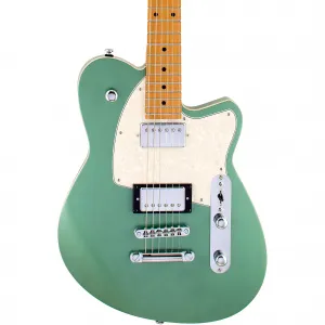 Электрогитара Reverend Charger HB с пальцевой доской из жареного клена, металлический цвет Alpine