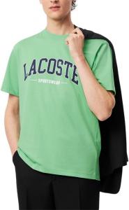 Мужская классическая хлопковая футболка Lacoste с логотипом., Liamone Green