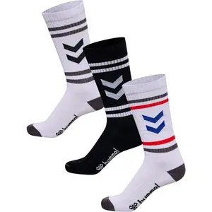 Носки 3 шт Hummel Chevron Retro long, белый