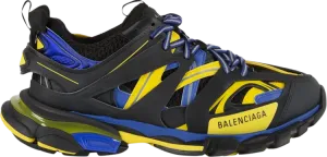 Кроссовки Balenciaga Track Trainer Black Yellow Blue, черный