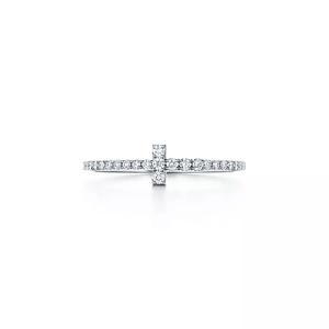 Кольцо Tiffany & Co. Diamond Wire Band, белое золото