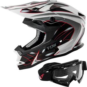 Шлем внедорожный VCAN VX38, белый