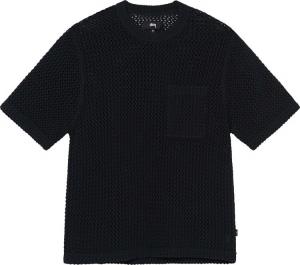Толстовка Stussy O'Dyed Mesh Crew 'Black', черный