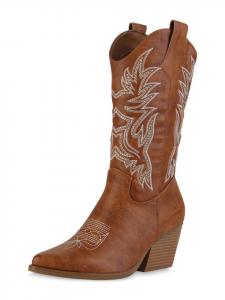 Сапоги VAN HILL Cowboy Ella, светло-коричневый