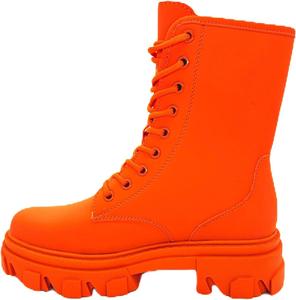 Женские ботильоны на массивном каблуке с платформой, шнуровкой, для осени и зимы, уличная мода, удобный каблук-блок (Chrisley) Cape Robbin, Orange