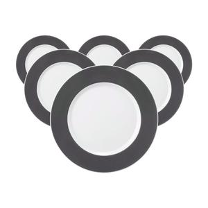 Завтракная тарелка Завтракная тарелка No Limits Moments Ø 24 см, набор из 6 бело-серых Seltmann Weiden, Weiß-grau