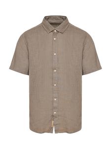 Рубашка на пуговицах классического кроя Funky Buddha, карамель