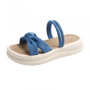 NANJIREN Женские синие тапочки с амортизацией EVA, противоскользящие, износостойкие, антибактериальные, бесшумные, цвет Blue