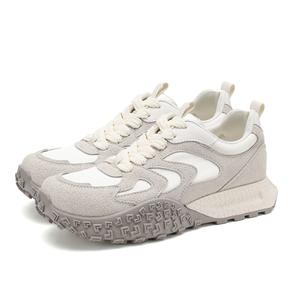 FOXER Повседневные туфли женские, средний топ, бежевый, серый