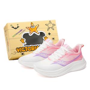 VICTORIA&VERA Кроссовки унисекс с низким верхом, белые, розовые/телесно-розовые