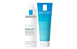 Набор для ухода за кожей LIFUQUAN против акне и для контроля жирности: очищающая пенка против акне 125 мл + тоник 200 мл La Roche-Posay