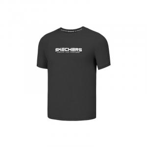 Skechers Мужская футболка, цвет угольно-черный, 0018