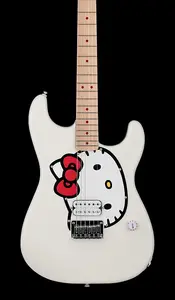 Squier Fender x Hello Kitty Белый Stratocaster
