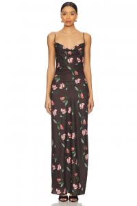 Макси-платье Desiree More To Come, brown floral