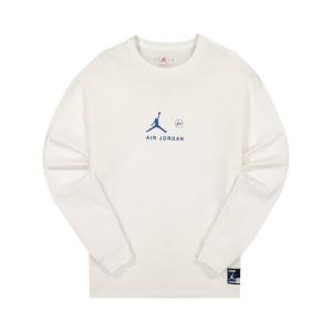 Футболка Air Jordan x Fragment Long-Sleeve T-Shirt 'Platinum Tint', белый