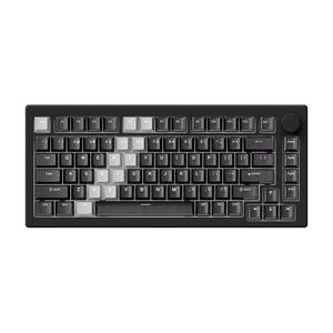 Клавиатура Akko 5075 V3 HE, градиент черный/прозрачный, английская раскладка