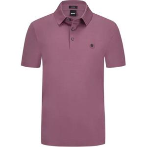 Босс поло с двойным логотипом HUGO BOSS, розовый