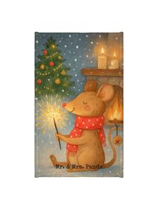 Mr. & Mrs. Panda Рождественский дизайн с мышкой из полотенца, без надписи, белого цвета