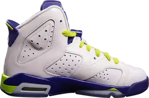 Кроссовки Air Jordan 6 Retro GG Fierce Green, белый