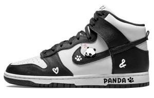 Кастомизированные кроссовки Nike Dunk Skateboarding Shoes Men, черный