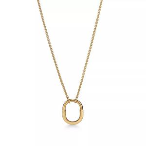 Кулон с цепочкой Tiffany & Co. Small, желтое золото