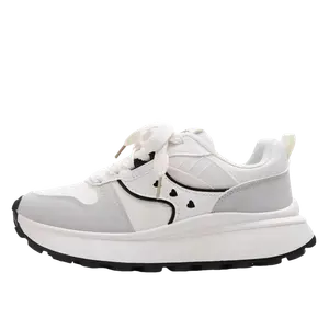 BINGO DUCK Высокие дышащие низкие массивные кроссовки женские - черные, цвет Black