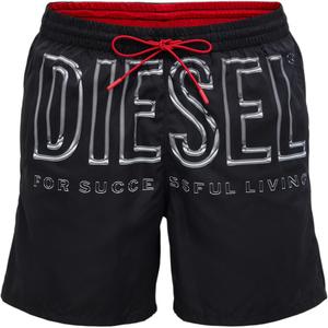 Шорты для плавания с логотипом DIESEL, черный