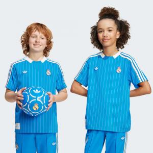 Джерси Adidas Real Madrid Terrace Icons Jersey Kids, цвет Blue Bird/White