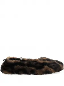 Балетки с анималистичным принтом Apparis, коричневый