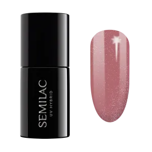 Semilac UV Hybrid Shimmer гибридный лак для ногтей, 321 Shimmer Dust Caramel