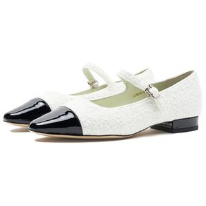 Faytobe Туфли Мэри Джейн женские белые черные