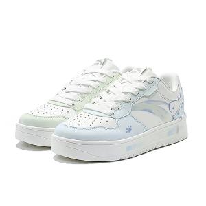 Легкоскользящие, износостойкие низкие скейтбордистские кроссовки унисекс Anta, синий зеленый mismatched