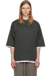 Fear Of God Футболка свободного кроя цвета хаки с коротким рукавом