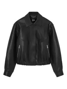 Куртка на молнии VERSACE, черный