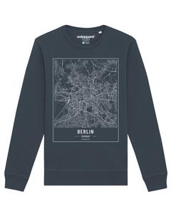 Свитер Watapparel Sweatshirt City maps Berlin Landkarte, антрацит