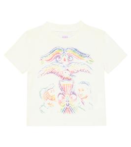 Футболка из хлопковой смеси с принтом ERL Kids, White Rainbow