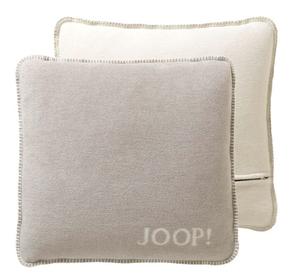 Подушка Joop декоративная подушка 50 x 50 см подушка с декоративной строчкой UDF перо экрю, серо-коричневый