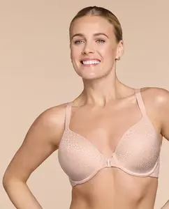 Бюстгальтер с поролоновыми чашками и застежкой спереди Wacoal, бежевый