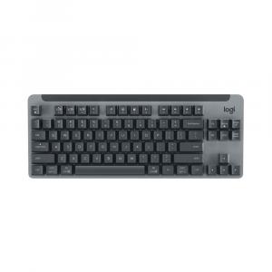 Игровая клавиатура Logitech Signature K855 TKL, TTC red, беспроводная, серый