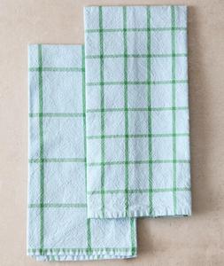 Набор полотенец Zara Home Check Cotton Tea, 2 предмета, голубой