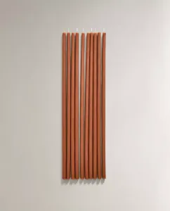 Набор свечей Zara Home Pack Of Thin Toffee-coloured Decorative, 10 штук