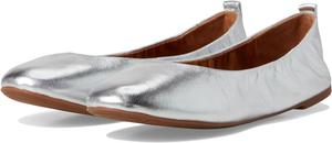 Балетки Lucky Brand Emmielou Leather Ballet Flat, серебряный