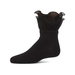 Детские носки с рюшами и двойным слоем Memoi, Black