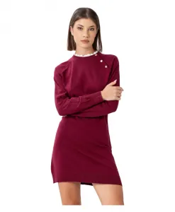 Платье с длинными рукавами и высоким верхом Kocca, красный