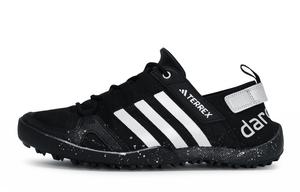 Adidas Кроссовки для бега TERREX DAROGA PLUS HEAT.RDY с низким верхом, устойчивые к истиранию, унисекс, черные, белые, серебристые