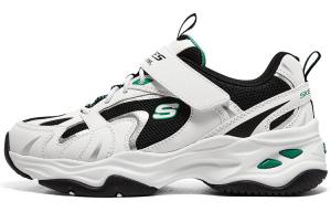 Кроссовки Skechers Girls Kids Lifestyle Shoes GS Low-top White/Black, белый/черный