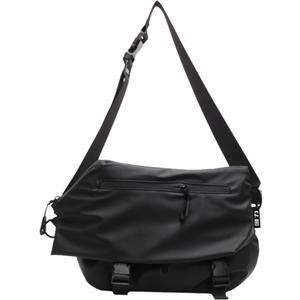 WARRIOR Сумка-мессенджер из ПВХ, черная унисекс