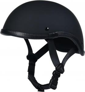 Полушлем винтажный YMKJGZS, черный