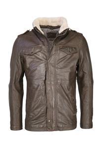 Куртка Mustang Leather jacket, Braun/Brown